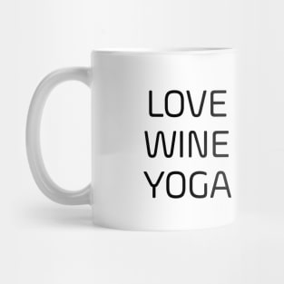 Love Wine Yoga Mug